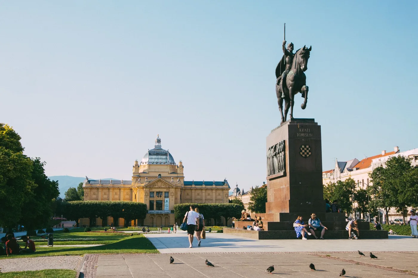 Der König-Tomislav-Platz in Zagreb